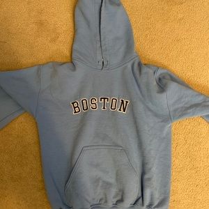 Vintage Boston blue hoodie